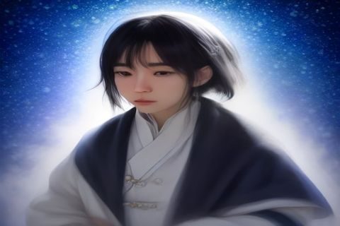 写真拍摄前的妆发准备过程，化妆师正在为顾客做妆造，镜子前摆满了化妆品，温暖明亮的化妆间环境